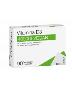 Vitamina D3 4000UI Vegan 90 tbl masticabili